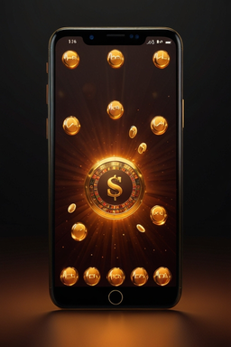 Smartphone mit Casino-App